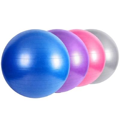 China Massage Yoga Ball Pilates Fitness Balance Ball Pregnant Woman Delivery Exercise Fitness PVC Yoga Ball Gym Logo for sale