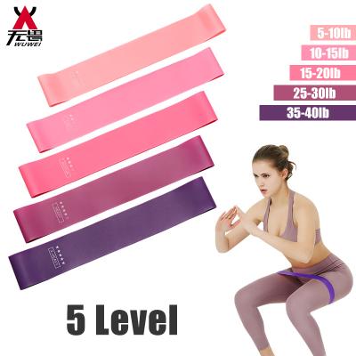 China Portable Durable Latex Elastic Bands Yoga Pilates Resistance Bands Gym Workout Sports Training Elastic Bands for sale