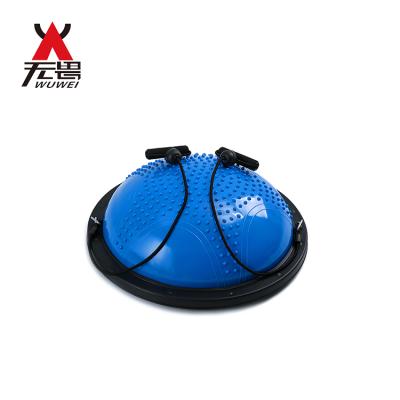 China Indoor Massage Gym Exercise Equipment Balance Pilates Trainer Yoga Half Bosuing Fitness Ball for sale