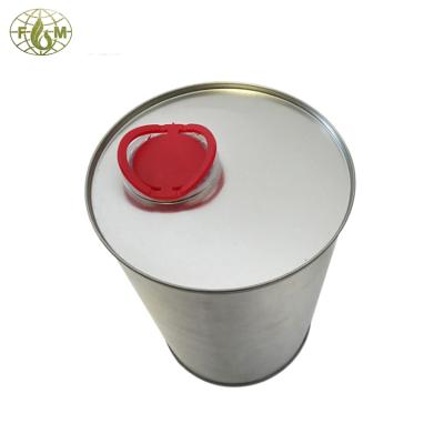 China Packing oil/pvc/cpvc/upvc cement or other adhesive or solvent lubricating oil 800ml tin can empty motor oil bottle with plastic cap motor oil packaging netting for sale