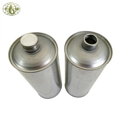 China Packing Glue / Paint Or Other Empty Cement Solvent Solvent 1L Tin Container For Chemicals With Plastic Plug for sale