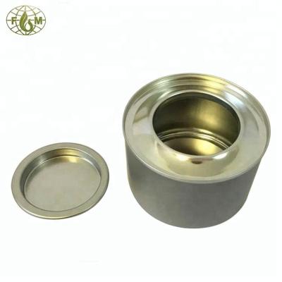 China OEM 200-250g Alcohol Fuel Alcohol Fuel Tank Packing Solid Tin Can Factory for sale