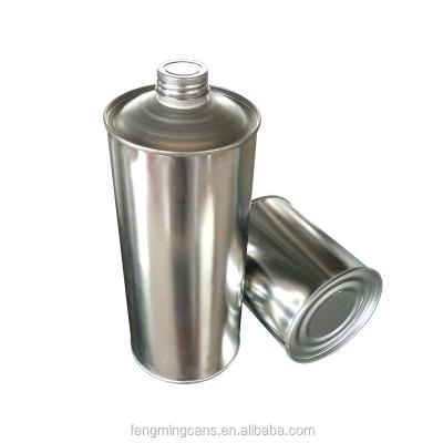 China Packaging use and tinplate metal type 1 liter detergent packaging tin can with plastic cap for sale