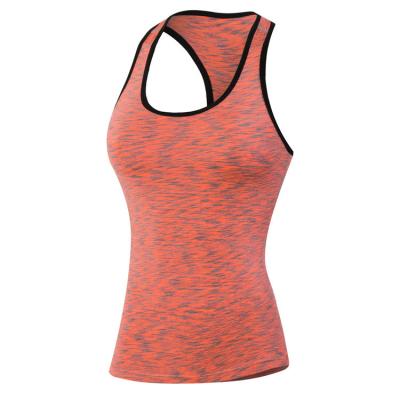 China Fashionable breathable women tight sports vest workout exercise fitness running yoga stretch quick dry vest for sale