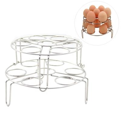 China Sustainable Stainless Steel Cooker Basket Pot Accessories Rack Tool Egg Steamer Cooking Rack for sale