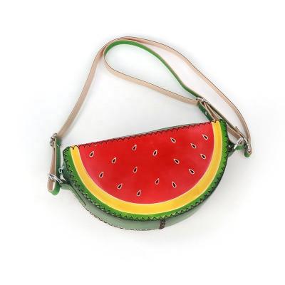 China New Portable Factory Direct Supplier Keepsape Watermelon Genuine Leather Shoulder Bag For Souvenir Gifts for sale