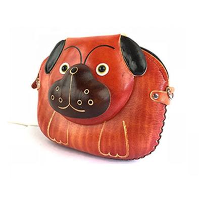 China 2023 Dog Shape Animal Leather Bag Crossbody Mini Portable Single Cross Shoulder Bag For Kids for sale