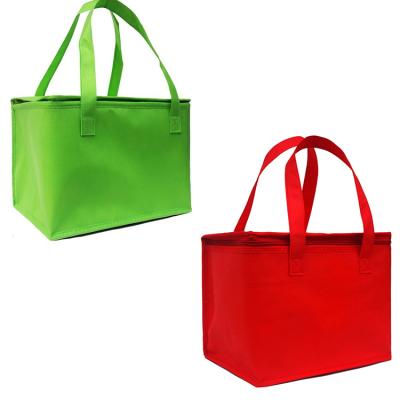 中国 Wholesale Reusable Cheap Nonwoven Lunch Insulated PP Tote Insulated Cooler Bag 販売のため