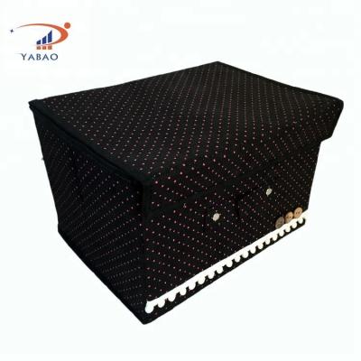 Cina 100% Sustainable PP Nonwoven Fabric Collapsible Shoe Storage Box With Card Board in vendita