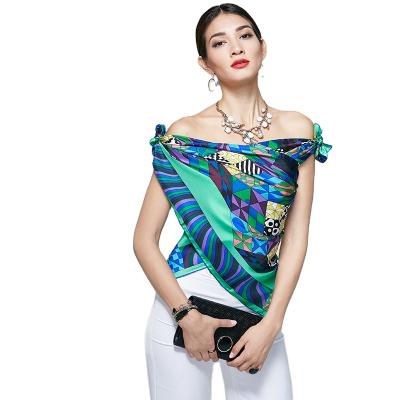 China Digital Printing Scarves Scarf Burrberry Silk Customized Small Square Small With Quality Guarantee for sale