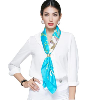 China Quality Product Square Custom Printed Fashion Women Silk Scarves for sale