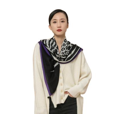 China 2021 autumn/winter style cashmere shawl style scarf warm and thick double-function scarf European and American relaxation for sale