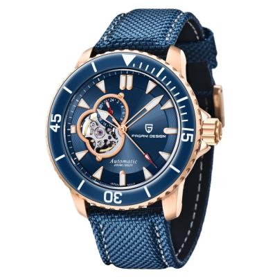 China Sapphire Crystal Men's Automatic Mechanical Watch Luxury Mens Wrist Watch Relojes Hombre Military Date 200M Waterproof New Pagani 1674 for sale