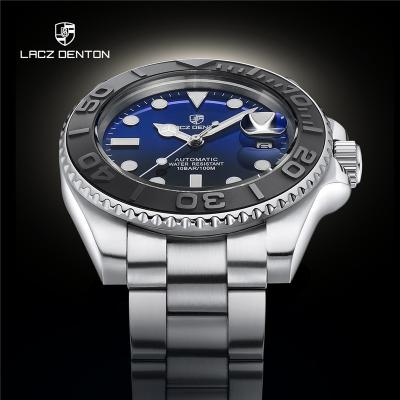 China Full Calendar Lacz Denton 40MM Classic Men Watches Japan Automatic Movement Mechanical Watch Sapphire Glass 100m Waterproof Relogio Masculino for sale