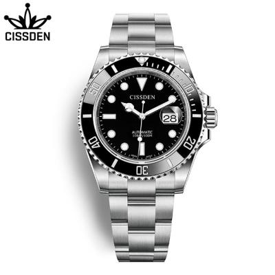 China New 2021 luxury Japan NH35A movement men's watches brand CISSDEN Auotmatic automatic date Sapphire Glass Men Mechanical Wristwatches waterproof for sale