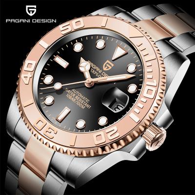 China New Stainless Steel 100M Waterproof Watch Men Day/Date Relogio Masculino Luxury Men's Automatic Sapphire Mechanical Wristwatch for sale