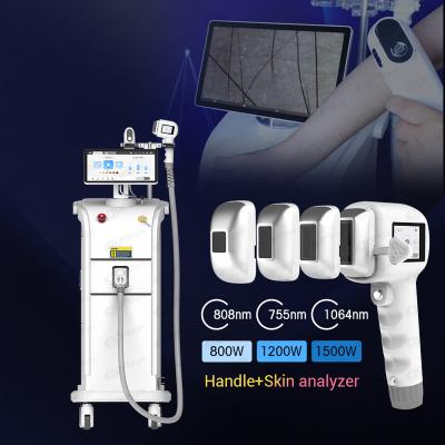 China Hair Removal Intelligent 808 755 1064 Macro Channel Diode Laser Hair Removal Machine 808nm for sale