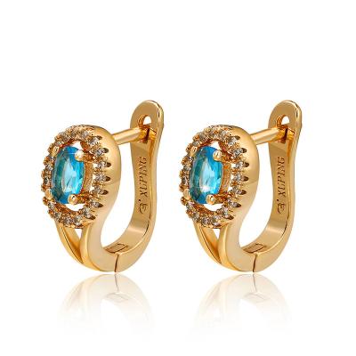 China CLASSIC New Design Luxury Gold-coloe Plated Circles Earrings Statement Jewelry For Women Valentine's Day Gifts 91973 for sale