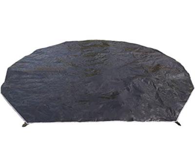 China PE DANCHEL Portable Waterproof Tent Tarps Footprint for Round Mat Black(5M=16.4ft) 5.5lb for sale