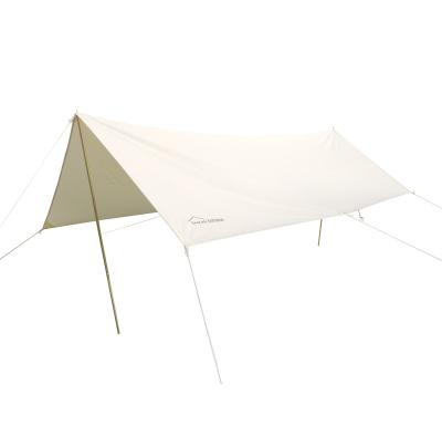 China Straight Bracing Type DANCHEL OUTDOOR Beige 3*4M Oxford Sun Shelter Waterproof Awning Tarp with Pole for Bell Tent for sale