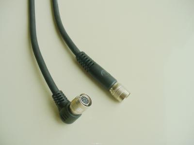 China High Flex 12 Pin Analog Camera Cable Right Angle To Straight Molding Type 2.0 Meter for sale