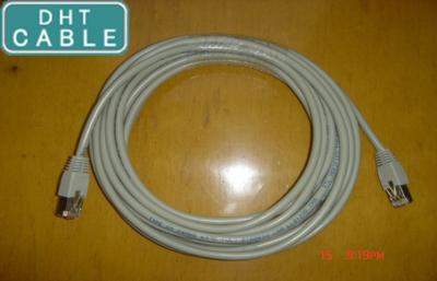 China Gray Shielded CAT 5E Gigabit Ethernet Cable For GigE Vision Chain Flex 5.0 Meters for sale