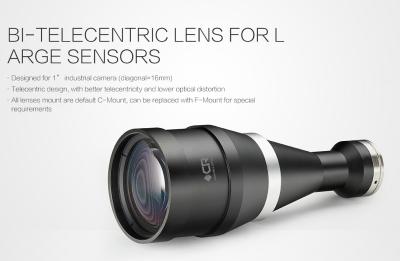 China Large Sensors Bi - Telecentric Optical Lenses , Industrial Camera Lens CE / ROHS Approved for sale