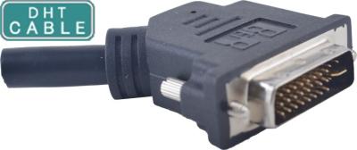 China Dual Link / Single Link Industrial Cable Right Angle DVI Male To DVI Female for sale