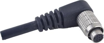 China Right Angle Hirose Cable For Teledyne CCD Camera With 8 Pin Male Panel Connector for sale