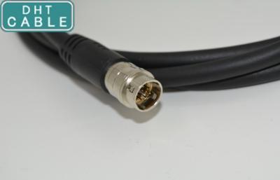 China 1.0 Meter Coupler Hirose Cable Assembly With Solid Male Connector PVC Jacket for sale