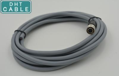 China PVC Mold Hirose Power Cable Customized Length Round Wire With 6 Pin Female Connector for sale