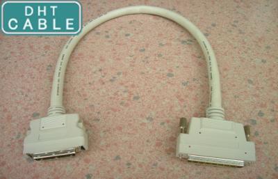 China Beige Computer Custom Cable Assemblies , Latch Type 6 Feet Custom Data Cables for sale