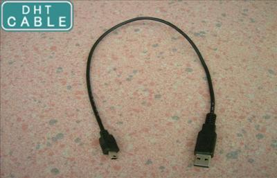 China Portable Data Storage Micro Short USB Cable PVC Jacket With Gold Plated Connector for sale