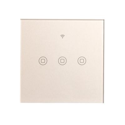 China Home Appliance Or Other Electronic Device Smart Home Automation 220V Alexa 3 Strip Wireless Wifi Light Switch for sale