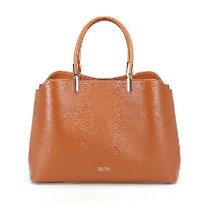 China 2022 Pure Classic Style Beauty Genuine Leather Normcore / Minimalist Color Handbag OEM for sale