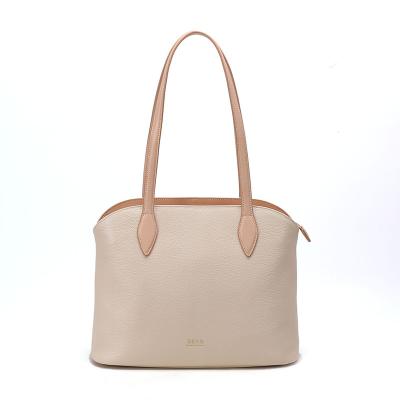 China 2022 Normcore/Minimalist Elegant Simple Beauty Genuine Leather Shoulder Tote Bag OEM for sale