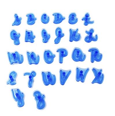 China Alphabet Letter and Number Fondant Cake Mold Cookie Cutters and Stamps for sale