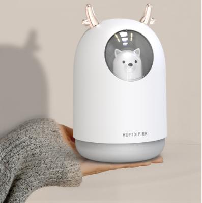 China USB Cute Ultra-quiet Aroma Car Air Humidifier 300ML Cute USB Aroma Car LED Night Lamp Air Purifier Mist Maker Air Cooler Essential for sale