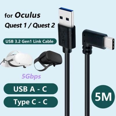 China Type-C MP3/MP4 Player 3M 5M 16FT Data Transfer Fast Charging Cable For Oculus Research 2 VR Oculus Link Virtual Reality Headset Cables For Quest2 VR for sale