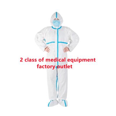 China PP+PE Nonwoven Film Antivirus Personal Protective Equipment Kits For Both Men And Women Medical Advanced Nonwoven Disposable Protective Clothing for sale