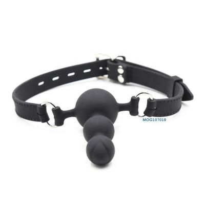 China New Design Adult Sex Slavetoys Bdsm Bondage Women Silicone Dog Bone Sexy Open Mouth Gag For Couples for sale