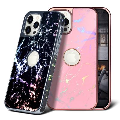 China New Product Anti-fall Plating Colorful Edge TPU PC Plastic Phone Case For Apple iPhone 12 Pro for sale