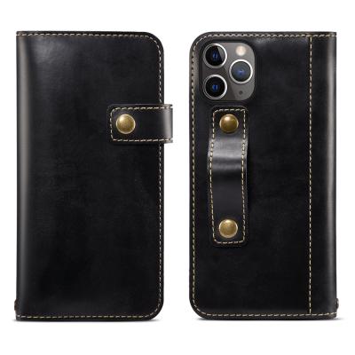 China Magnetic Anti-Fall Bulckle Wallet Cell Phone Case For Apple iPhone 11 Pro for sale