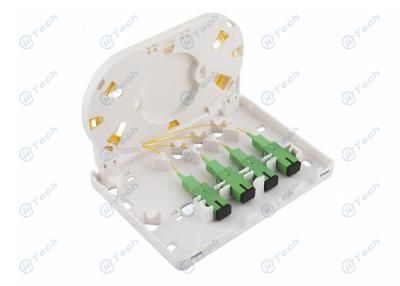 China Weight 200g/Pc 4 Port Fiber Termination Box , 4 Core Optical Fiber Distribution Box for sale