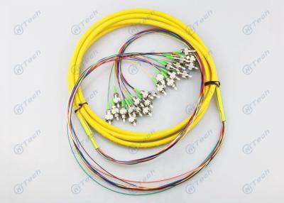 Chine Le type rond le tresse optique 12 du tresse de fibre/FC RPA creuse la perte par insertion ≤0.2dB typique à vendre