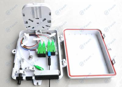 China 8 Cores Fiber Optic Distribution Box PBT Material With SC Duplex Fiber Optic Adapter for sale