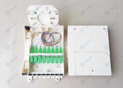 중국 8 핵심 FTTH 쪼개는 도구 상자 백색 색깔 크기 190 x 126 x 46mm 순중량 0.3kg 판매용