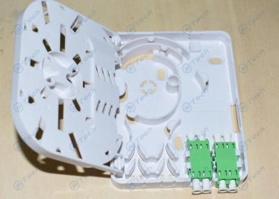 China Color blanco de los mini de FTTH del divisor corazones de la caja 1-4 con el encargado grande del cable del arco en venta