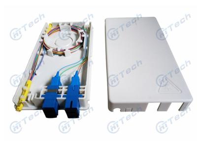 China Cargue la pared material y la tabla del ABS de los corazones de los puertos 4 de la caja 2 del divisor de 110g FTTH disponibles en venta