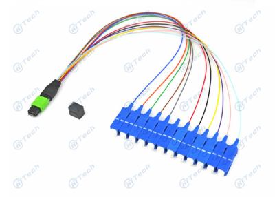 China IEC Standard MPO MTP Patch Cord Male Type With Outstanding Mechanical Characters for sale